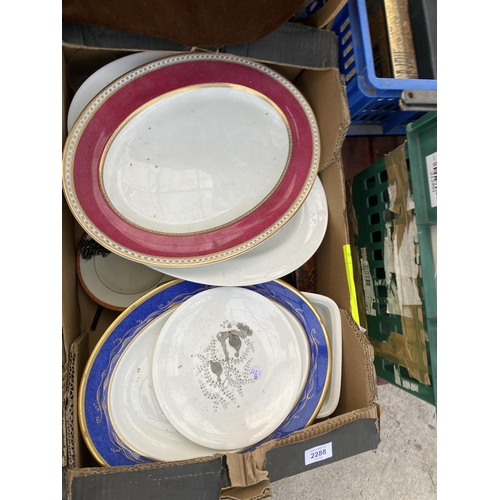 2288 - AN ASSORTMENT OF HOUSEHOLD CLEARANCE ITEMS