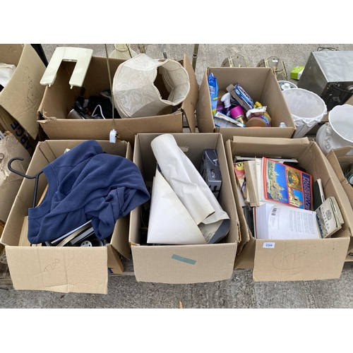 2294 - AN ASSORTMENT OF HOUSEHOLD CLEARANCE ITEMS