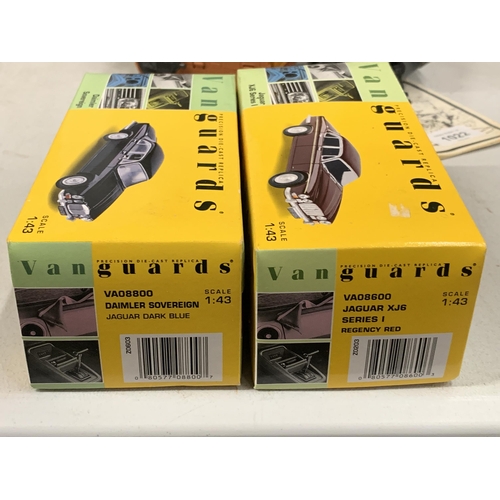 1024 - TWO BOXED VANGUARDS DIECAST CAR MODELS