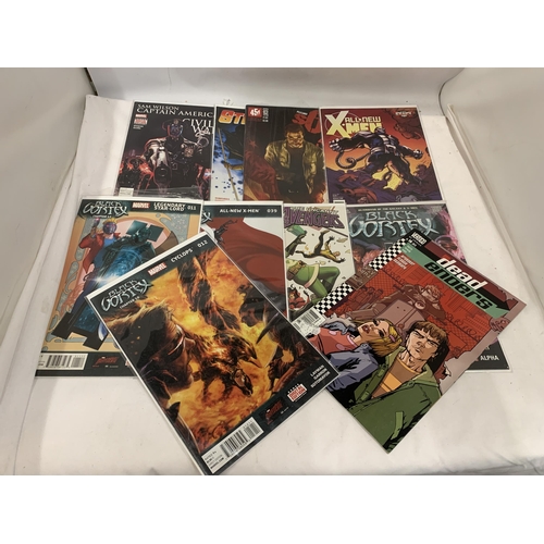 1028 - A COLLECTION OF EIGHT COMICS TO INCLUDE 8 MARVEL, X- MEN, CAPTAIN AMERICA, AVENGERS, ETC