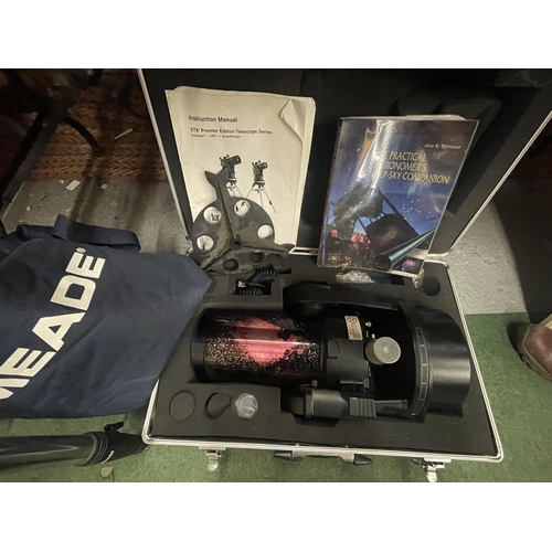 83 - A MEADE XTC 125 PE PREMIER EDITION TELESCOPE IN A CARRY CASE WITH TRIPOD IN A BAG AND INSTRUCTION MA... 