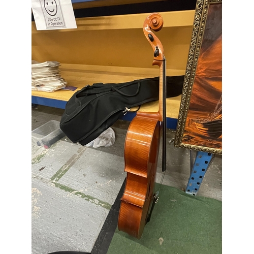 85 - A VINTAGE GERMAN CELLO WITH CASE