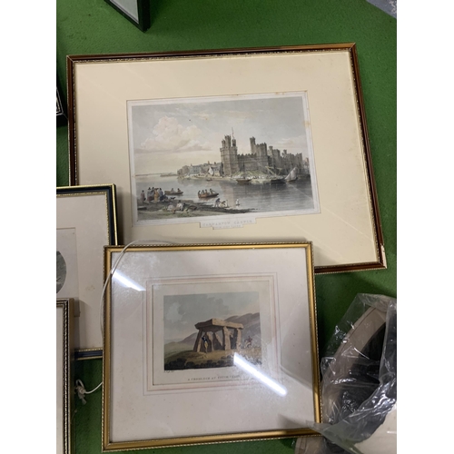 1211 - A COLLECTION OF VINTAGE FRAMED ENGRAVINGS