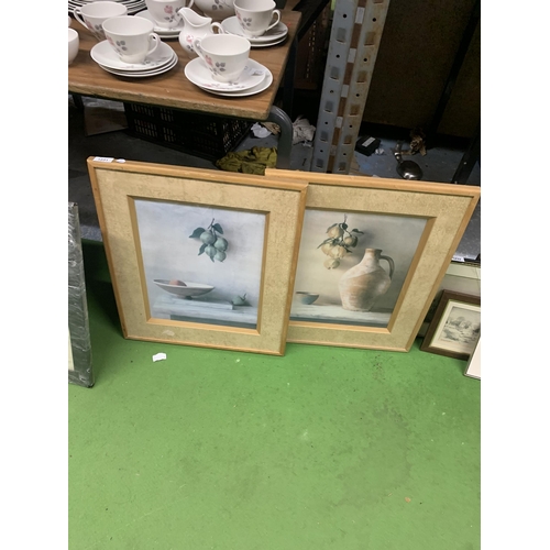 1231 - A PAIR OF MODERN FRAMED STILL LIFE PRINTS