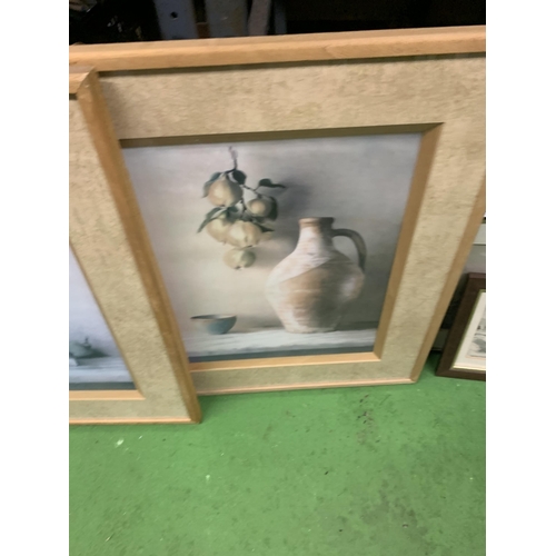 1231 - A PAIR OF MODERN FRAMED STILL LIFE PRINTS