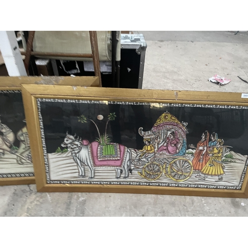 2060 - TWO GILT FRAMED PRINTS OF INDIAN SCENES