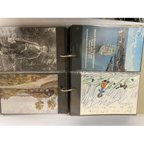 364 - FOUR ALBUMS CONTAINING POSTCARDS - LICHTENSTEIN ETC