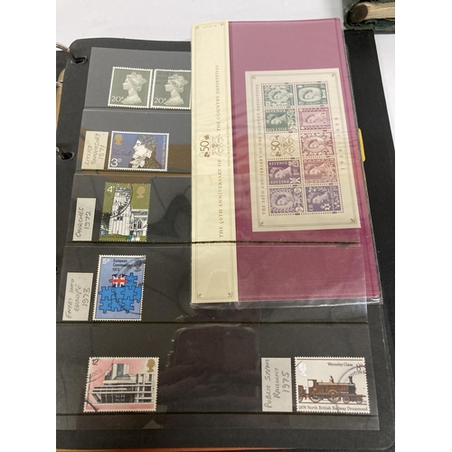 365 - TWO ALBUMS CONTAINING GB AND WORLD STAMPS