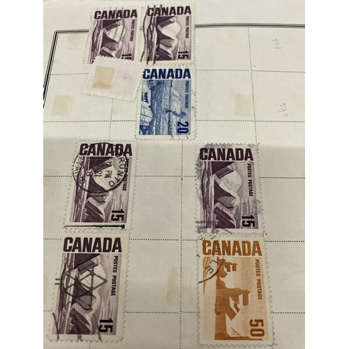 376 - TEN PLUS SHEETS CONTAINING CANADIAN STAMPS