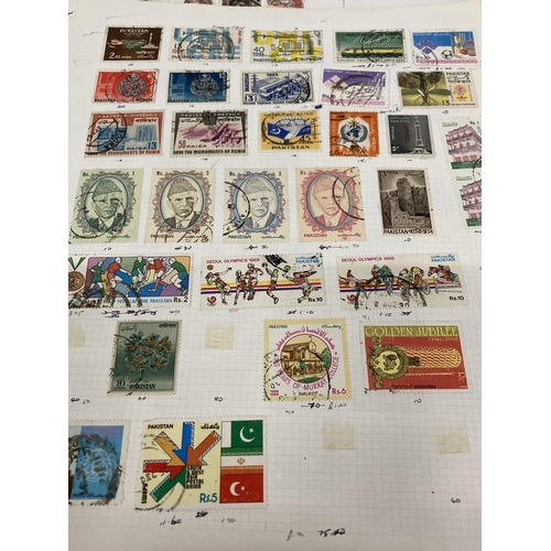 379 - TEN PLUS SHEETS CONTAINING STAMPS FROM PAKISTAN