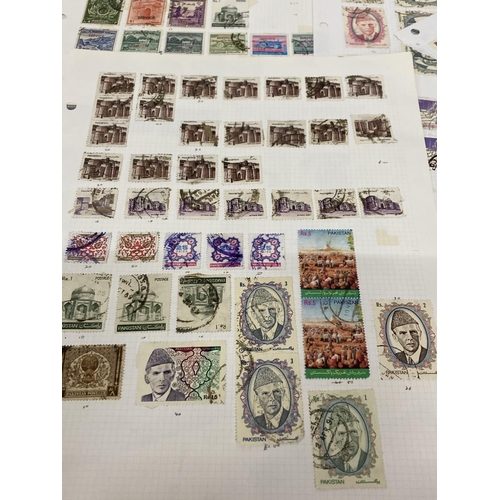 379 - TEN PLUS SHEETS CONTAINING STAMPS FROM PAKISTAN