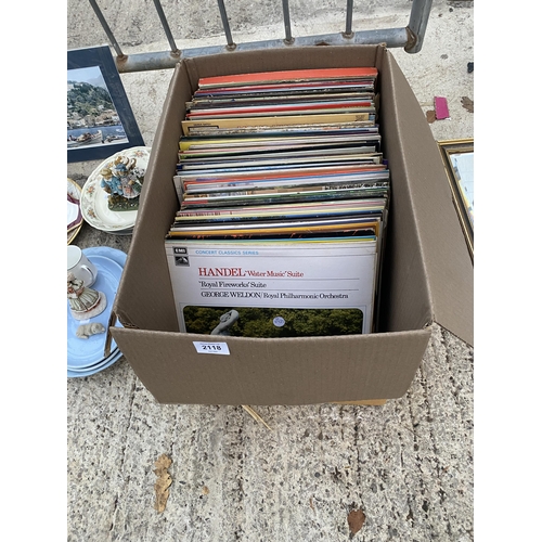 2118 - AN ASSORTMENT OF LP RECORDS