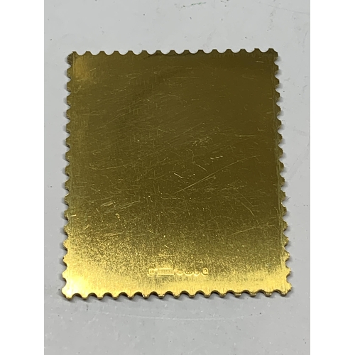 321A - A SILVER GILT 2 1/2P STAMP INGOT