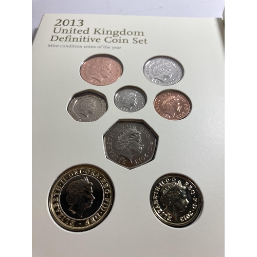 400 - THE 2013  UK , DEFINITIVE COIN SET