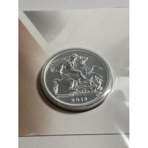 409 - A ROYAL MINT GEORGE AND THE DRAGON 2013 UK £20 FINE SILVER COIN