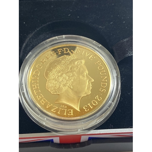 420 - THE ROYAL MINT  2013  .925 AG PLATED WITH FINE GOLD . WEIGHT IS 28.28 GRMS  THE 60TH ANNIVERSARY OF ... 