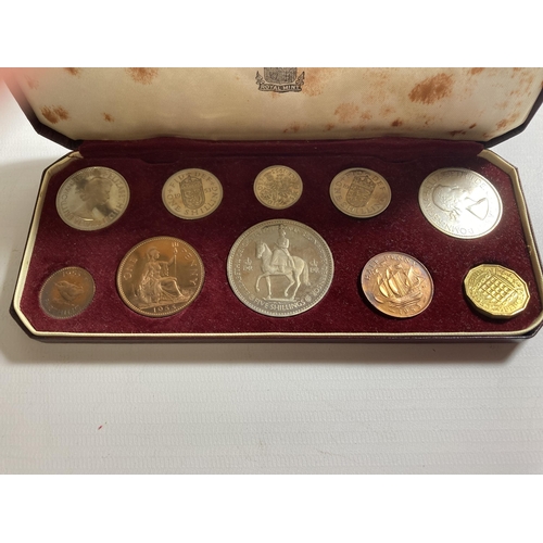 445 - THE ROYAL MINT QUEEN ELIZABETH II 1953 CORONATION PROOF SET FIRST COINAGE