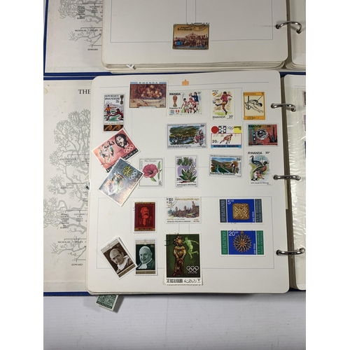 432 - TWO ALBUMS CONTAINING MIXED LOTS OF STAMPS OF THE WORLD TO INCLUDE ROMANIA, BULGARIA, EAST GERMANY, ... 