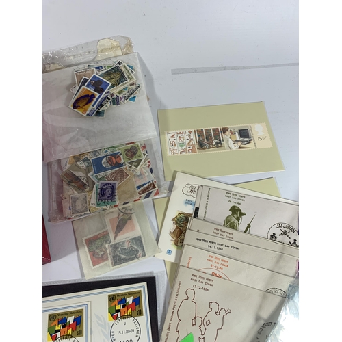 432 - TWO ALBUMS CONTAINING MIXED LOTS OF STAMPS OF THE WORLD TO INCLUDE ROMANIA, BULGARIA, EAST GERMANY, ... 