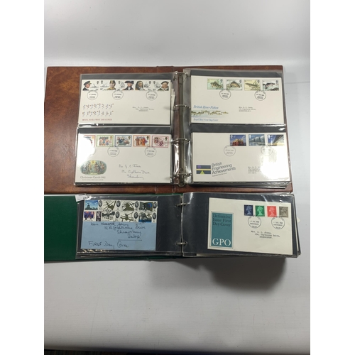 440 - TWO ALBUMS OF FIRST DAY COVERS TO INCLUDE FAMOUS TRAINS, INSECTS, BRITISH COMPOSERS, THE DUKE OF EDI... 