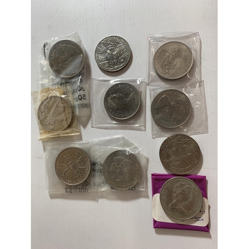 446A - A QUANTITY OF PRE-DECIMAL COINS TOGETHER WITH VARIOUS OTHERS TO INCLUDE A QUEEN ELIZABETH ON HORSE C... 