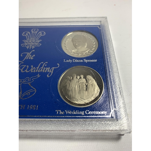 455 - A FOUR COIN SET OF THE ROYAL WEDDING JULY 29TH 1981