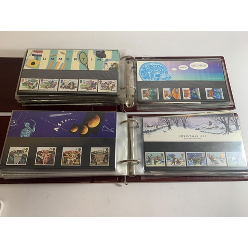 456A - TWO ROYAL MAIL FIRST DAY COVER ALBUMS TO INCLUDE THE ARMADA 1588, GAMES & TOYS, RSPCA, INLAND WATERW... 