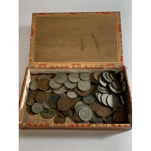 457A - A BOX CONTAINING PRE-DECIMAL COINS