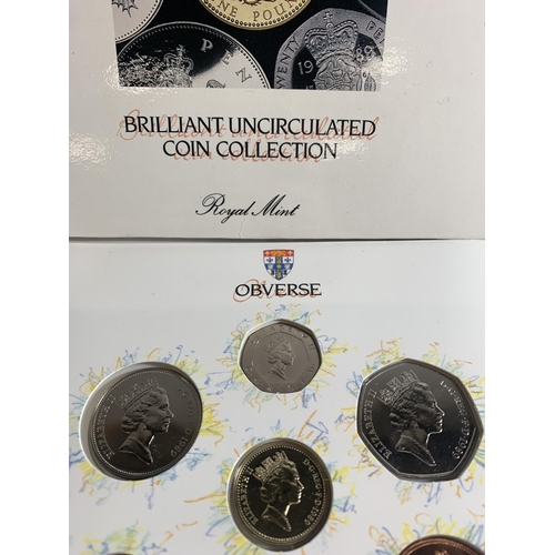 468 - A ROYAL MINT BRILLIANT UNCIRCULATED COIN COLLECTION 1989