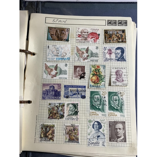 493 - THREE ALBUMS OF STAMPS ENTITLED GERMANY, AUSTRALIA AND A MIXED ALBUM TO INCLUDE FRANCE, ISRAEL, NEW ... 