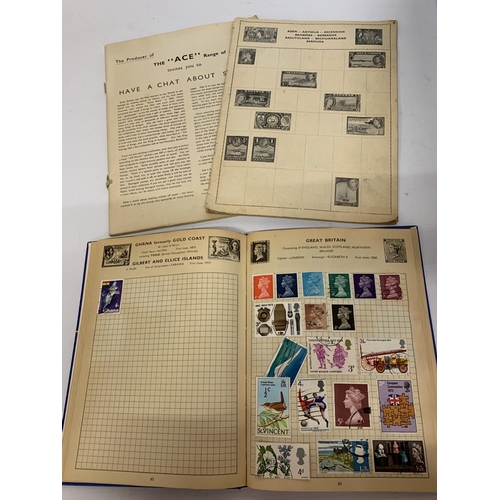 493A - A LARGE QUANTITY OF STAMP ALBUMS AND POSTCARDS TO INCLUDE STAMPS FROM ALL OVR THE WORLDS