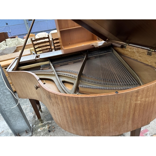 2905 - A MAHOGANY KLEITZMAN BABY GRAND PIANO (REGD NO. 471981) WITH DUET STOOL