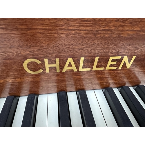 2906 - A MAHOGANY CHALLEN OF LONDON BABY GRAND PIANO