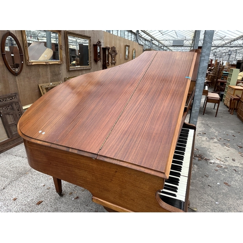 2906 - A MAHOGANY CHALLEN OF LONDON BABY GRAND PIANO