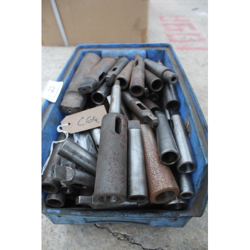 23 - BOX OF MORSE TAPER ADAPTORS  NO VAT