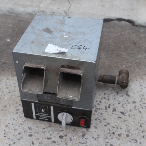 34 - SOLDERING IRON HEATER  NO VAT