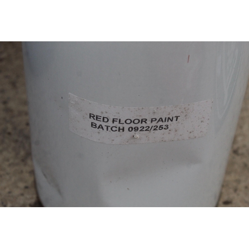 425 - 2 RED FLOOR PAINT  + VAT