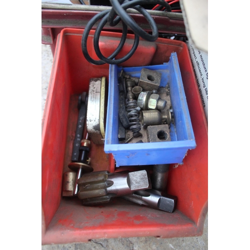 6 - BOX OF ASSORTED ENGINEERING PIECES  NO VAT