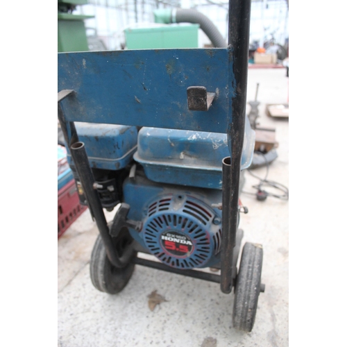 7 - HONDA GX160 ENGINE 5.5HP  ON TROLLEY IN WORKING ORDER NO VAT