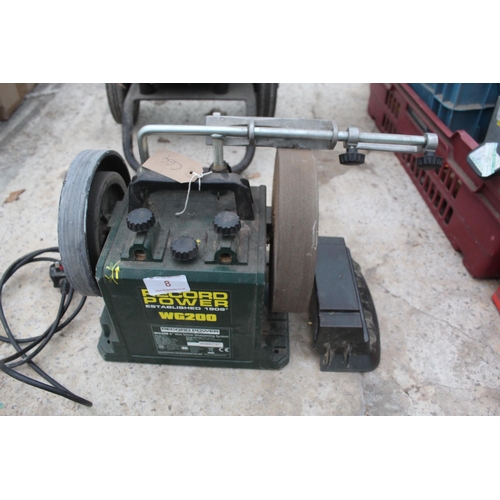 8 - RECORD WG 200 TOOL SHARPENER (WORKING)  NO VAT