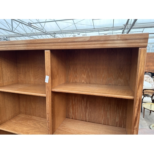 2871 - A MODERN OAK TEN DIVISION OPEN DISPLAY UNIT, 48