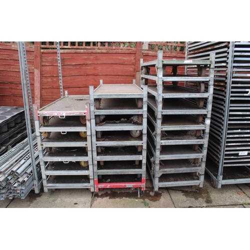 118 - 26 DUTCH TROLLEY BASES, 82 SHELVES, APPROX. 94 POSTS + VAT