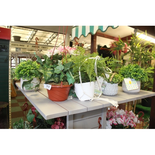 212 - 10 ARTIFICIAL PLANTS  + VAT