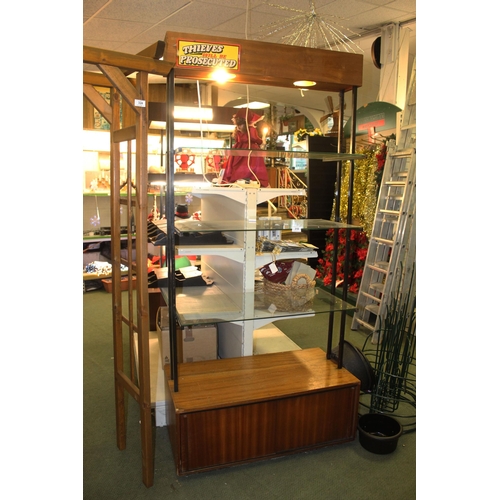 310 - GLASS ILLUMINATED STAND  + VAT