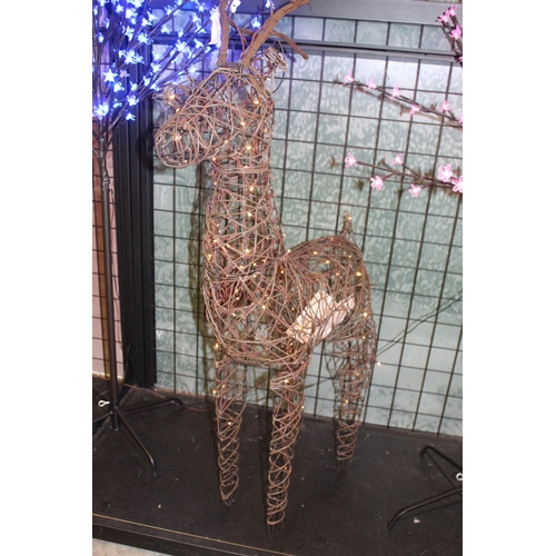 327 - 2 ILLUMINATED DEERS  + VAT