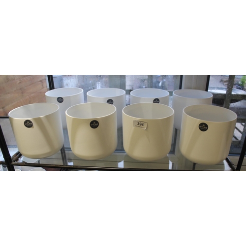 394 - 8 PLANT POTS  + VAT