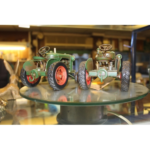 421 - 4 TRACTOR ORNAMENTS + VAT