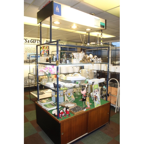 425 - GLASS STAND AND CUPBOARDS ONLY  + VAT