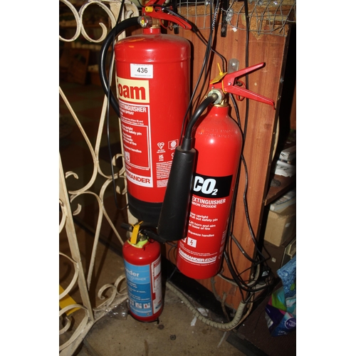 436 - 3 FIRE EXTINGUISHERS  +VAT