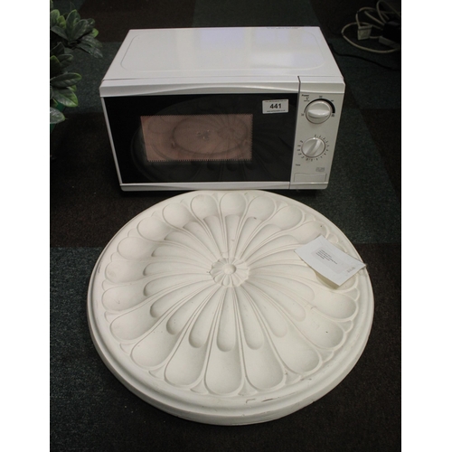 441 - MICROWAVE AND CEILING ROSE  + VAT